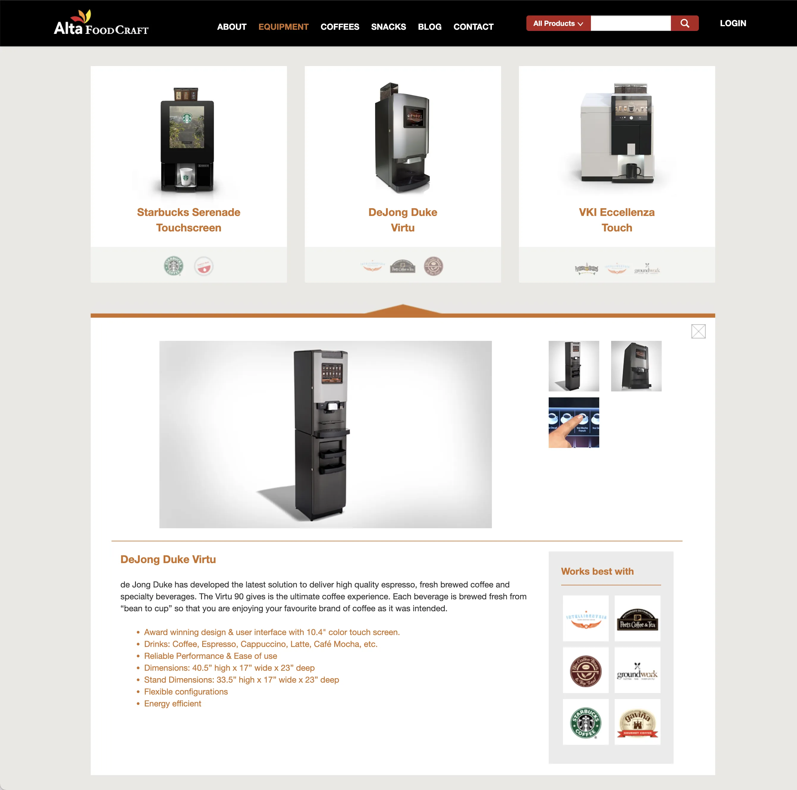 Alta Foodcraft - Portfolio example