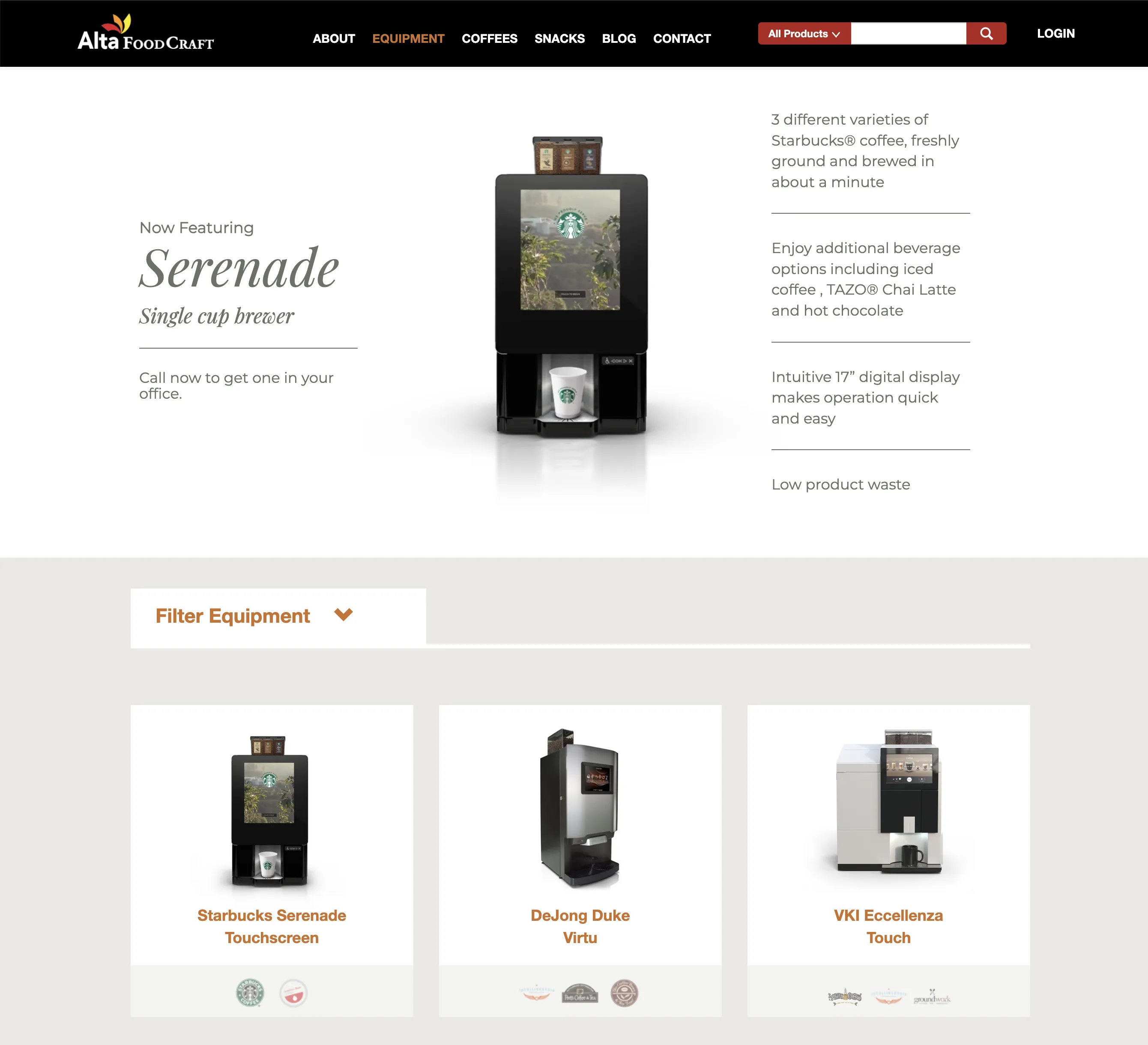 Alta Foodcraft - Portfolio example